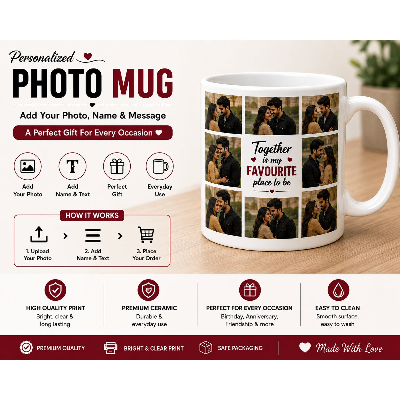 Personalized Photo Mug – Customize with Your Photo