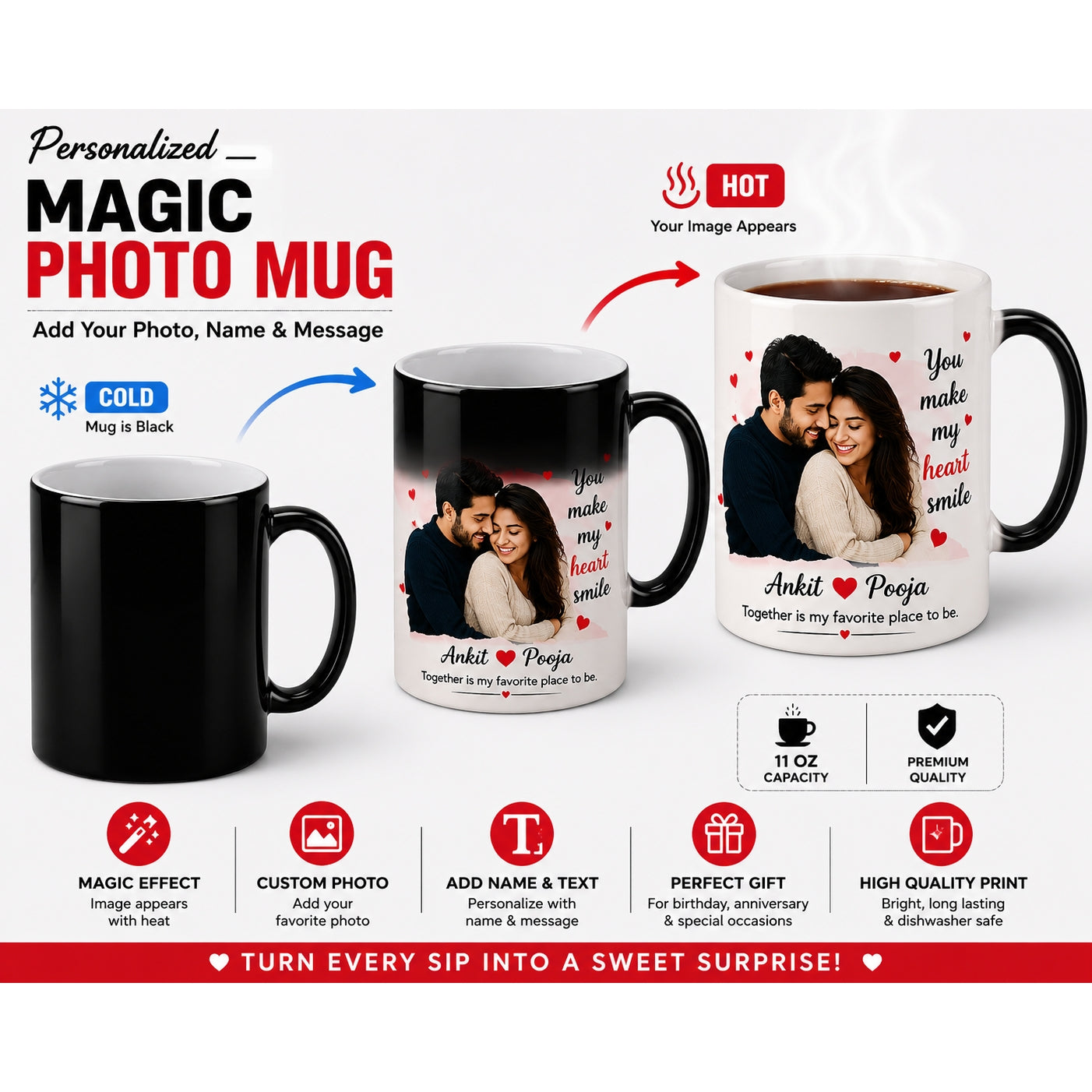 Personalized Magic Mug – Customize with Your Photo
