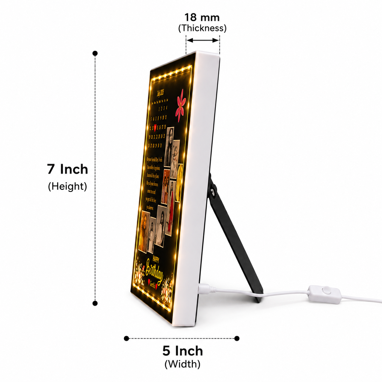 💝 Raksha Bandhan Personalized LED Magic Mirror