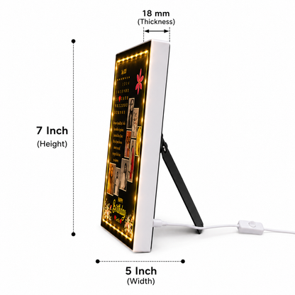 💝 Raksha Bandhan Personalized LED Magic Mirror
