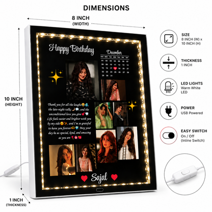 💝 Raksha Bandhan Personalized LED Magic Mirror