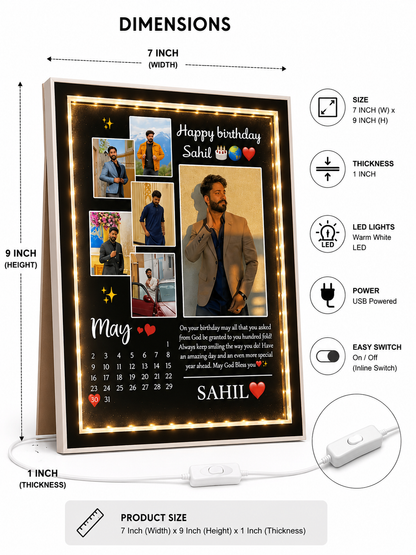 💝 Raksha Bandhan Personalized LED Magic Mirror